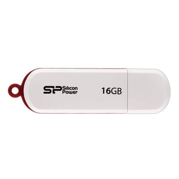 USB флеш накопичувач Silicon Power 16GB LuxMini 320 White USB 2.0 (SP016GBUF2320N1W) - зображення 1