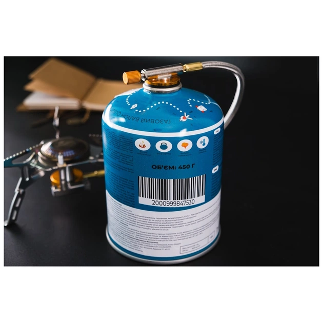 Газовий балон Quest 450 г різьбове з'єднання (набір 12 шт) (Q-G450_12) - picture 8