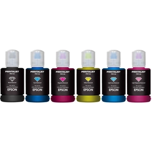 Чорнило Printalist Epson 6х140г B/C/M/Y/LC/LM SET (PL-INK-EPSON-SET6) зображення 1