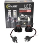 Автолампа SOLAR H4 12/24V 6500K 8000Lm 60W ZES Chip (8304) - зменшене зображення 3