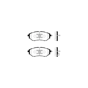 Гальмівні колодки HI-Q SP1534 зображення 1