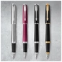 Ручка пір'яна Parker URBAN 17 Metro Metallic CT  FP M (30 312) - зменшене зображення 8