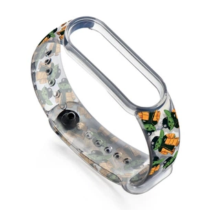 Ремінець до фітнес браслета Armorstandart This is the Way для Xiaomi Mi Band 7/6/5 BY Transparent (ARM59267) зображення 1
