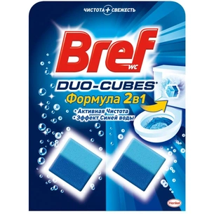 Засіб для чищення унітазу Bref Дуо–Куб 100 г (9000100897242) зображення 1