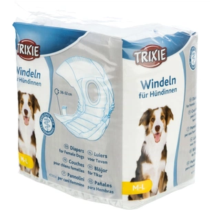 Підгузки для тварин Trixie для собак (сучок) M-L 36-52 см 12 шт (4011905236346) зображення 1