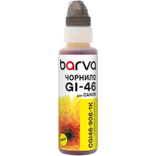 Чорнило Barva Canon GI-46 100 мл, pigm. yellow, флакон OneKey 1K (CGI46-906-1K) зображення 1