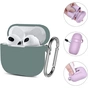 Чохол для навушників BeCover Silicon для Apple AirPods (3nd Gen) Deep Green (707179) - зменшене зображення 3