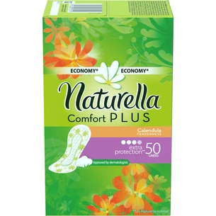 Щоденні прокладки Naturella М'якість календули Comfort Plus 50 шт (4015400575511) зображення 1