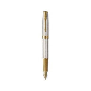 Ручка пір'яна Parker SONNET 17 Silver Mistral GT  FP18 F (88 611) зображення 1
