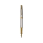 Ручка пір'яна Parker SONNET 17 Silver Mistral GT FP18 F (88 611) - зменшене зображення 1
