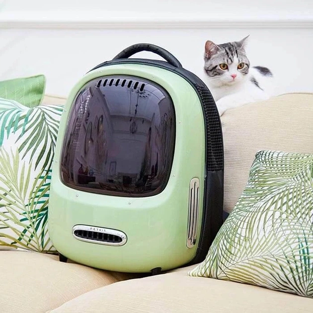 Рюкзак-переноска Petkit Breezy 2 Smart Cat Carrier Green (P7704) - зображення 4