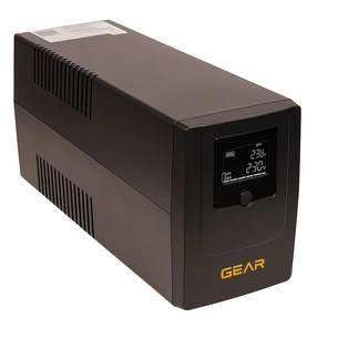 Пристрій безперебійного живлення GEAR GU-1000PLCD зображення 1