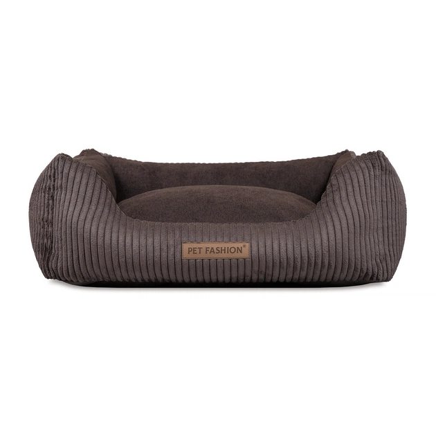 Лежак для тварин Pet Fashion DEVID 62х50х19 см шоколадний (4823082444502) - picture 2