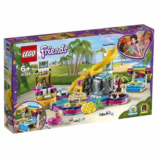 Конструктор LEGO Friends Андреа біля басейну 468 деталей (41374) - изображение 1