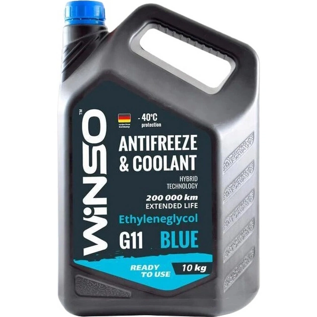 Антифриз WINSO COOLANT WINSO BLUE G11 10kg (881080) - изображение 1