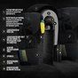 Боксерские перчатки PowerPlay 3021 Ukraine Chorni 10 untsiy (PP_3021_10oz_Black) - уменьшенное изображение 8