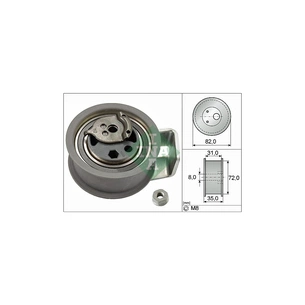 Ролик натягувача ременя INA 531 0436 20 зображення 1