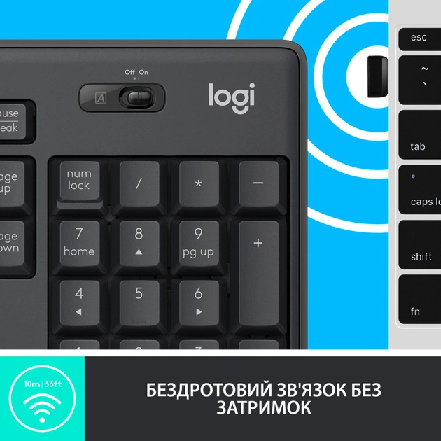 Комплект Logitech MK295 Silent UA Graphite (920-009800) - picture 5