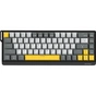 Клавіатура Ajazz x NacodeX NK68 V2 Red Switch LED USB UA Black/Grey/Yellow (NK68-V2-R-BGY) - зменшене зображення 2