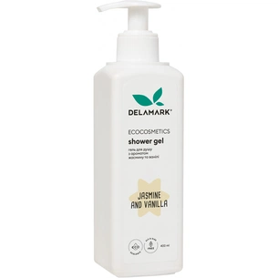 Гель для душу DeLaMark з ароматом квіток жасмину і нотками ванілі 400 мл (4820152331465) зображення 1