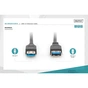 Дата кабель USB 3.0 AM/AF 3.0m black Digitus (AK-300203-030-S) - уменьшенное изображение 2