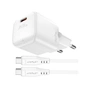 Зарядний пристрій Acefast USB-C 30W Gan A77 mini + USB-C cable Fast Charger White (6974316282853) - зменшене зображення 1
