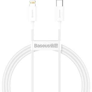 Дата кабель USB-C to Lightning 1.0m 20W Superior Series White Baseus (CATLYS-A02) picture 1