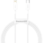 Дата кабель USB-C to Lightning 1.0m 20W Superior Series White Baseus (CATLYS-A02) - preview 1