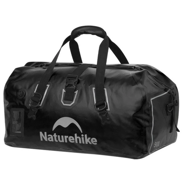 Дорожня сумка Naturehike Водонепроникна CNK2450XB015, 90 л, чорна (6975641883753) - зображення 1