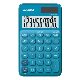 Калькулятор Casio SL-310UC-BU-W-EC, синій (CALC-CAS-SL-310UC-BU) зображення 1