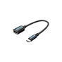 Переходник OTG USB 2.0 AF to USB-C 0.15m black Vention (CCSBB) - уменьшенное изображение 1