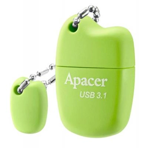 USB флеш накопичувач Apacer 32GB AH159 Green USB 3.1 (AP32GAH159G-1) - изображение 1
