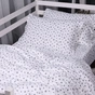 Постельное белье MirSon 016 White Stars Фланель 2x143x210 Семейный (2200009652158) - уменьшенное изображение 3