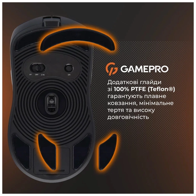 Мишка GamePro Genesis Ranker Wireless/Bluetooth/USB Black (GM012B) - picture 7