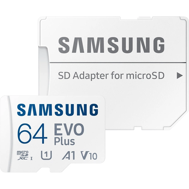 Карта пам'яті Samsung 64GB microSD class 10 UHS-I U3 V30 A1 EVO Plus (MB-MC64SA/EU) - picture 1