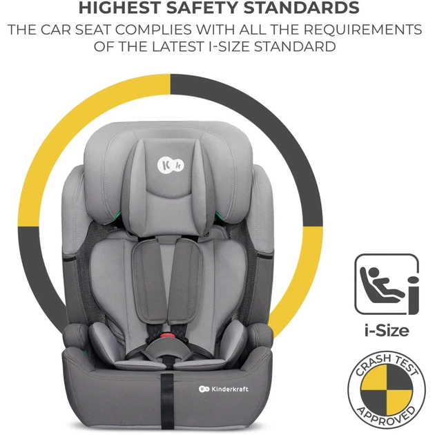 Автокрісло Kinderkraft Comfort Up i-Size Grey (KCCOUP02GRY0000) (5902533923137) - picture 8