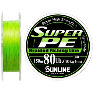 Шнур Sunline Super PE 150м салатовий 0.47мм 80LB/40кг (1658.01.71) зображення 1