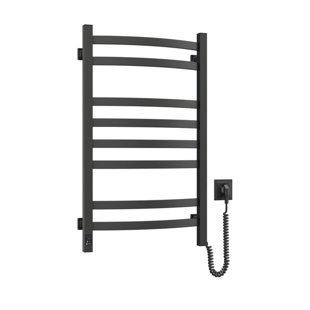 Сушарка для рушників Navin Avalon, 800х480, таймер-регулятор, сталь, чорний муар, праве підключення (12-203053-4880) - изображение 5