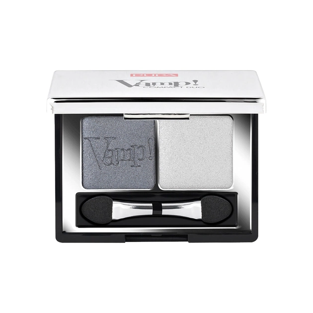 Тіні для повік Pupa Vamp! Compact Duo Eyeshadow 09 - Silver Stone (8011607238033) - picture 1