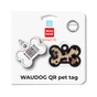 Адресник для тварин WAUDOG Smart ID з QR паспортом "Леопард", кістка 40х28 мм (231-4066) - уменьшенное изображение 5