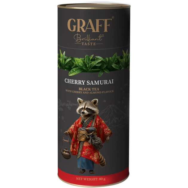 Чай Graff Cherry Samurai Черный с вишней 80 г (4820279610863) - изображение 1
