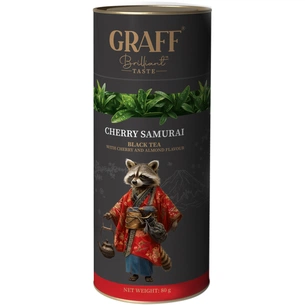 Чай Graff Cherry Samurai Чорний з вишнею 80 г (4820279610863) зображення 1