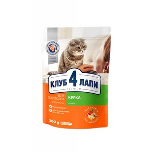 Сухий корм для кішок Club 4 Paws Преміум. Зі смаком курки 300 г (4820083909795) зображення 1