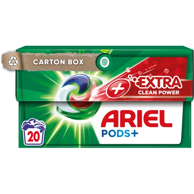 Капсули для прання Ariel Pods All-in-1 + Сила екстраочищення 20 шт. (8001090803474) - зображення 1