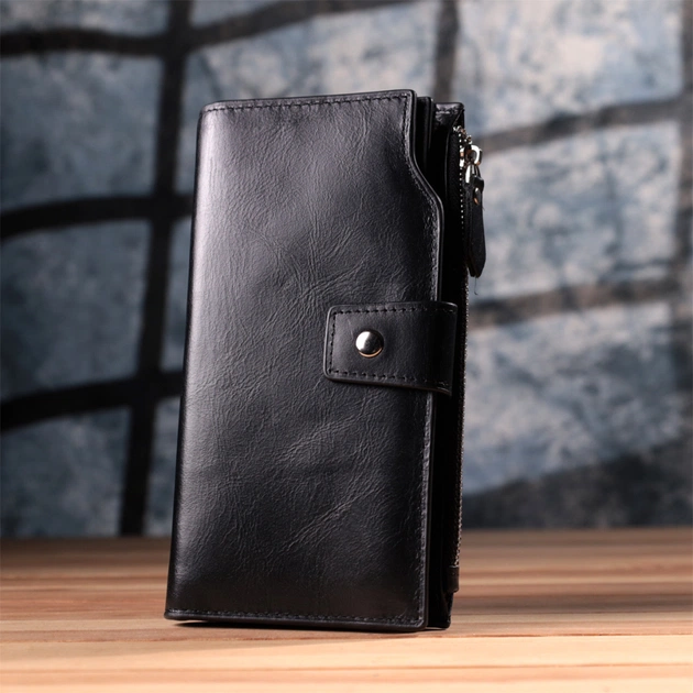 Гаманець Vintage З натуральної шкіри Чорний (22885) - изображение 10