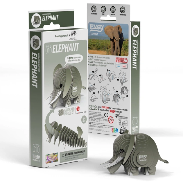 Пазл Eugy 3D Зоопарк Слон (XEG-010) - picture 4