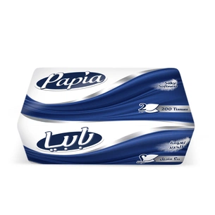 Серветки косметичні Papia 2 шари 200 шт. (8690536025077) зображення 1