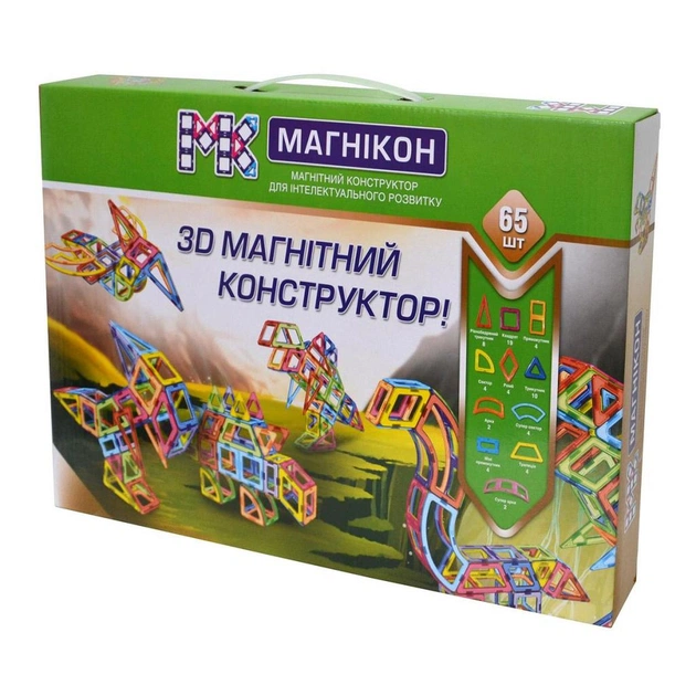 Конструктор Магнікон 65 деталей (MK-65) - зображення 1