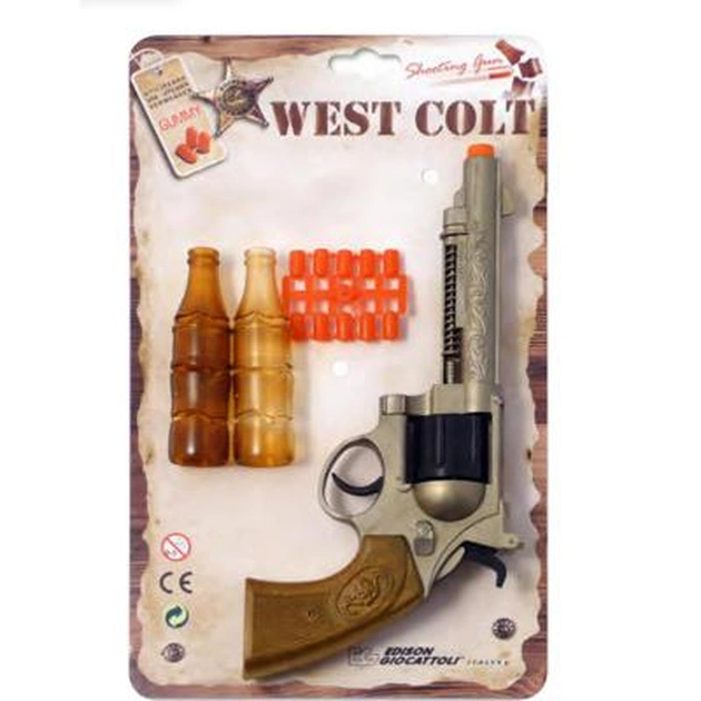 Іграшкова зброя Edison Giоcatolli Пістолет WEST COLT (0465.86) - зображення 1