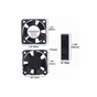 Додаткове обладнання для Мікро ПК KUONGSHUN Fan for Raspberry Pi 30307 (3B386) - зменшене зображення 4